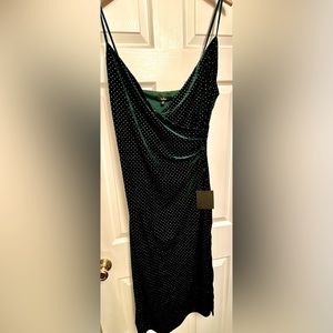 Velvet green dress
